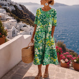 Remy | Vintage Floral Midi Dress
