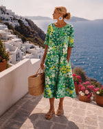 Remy | Vintage Floral Midi Dress