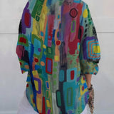 Rosamund | Geometric Print Shirt