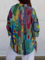 Rosamund | Geometric Print Shirt