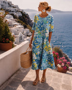 Remy | Vintage Floral Midi Dress