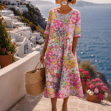 Remy | Vintage Floral Midi Dress