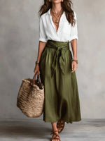 Camilla | Tie-Waist Midi Set