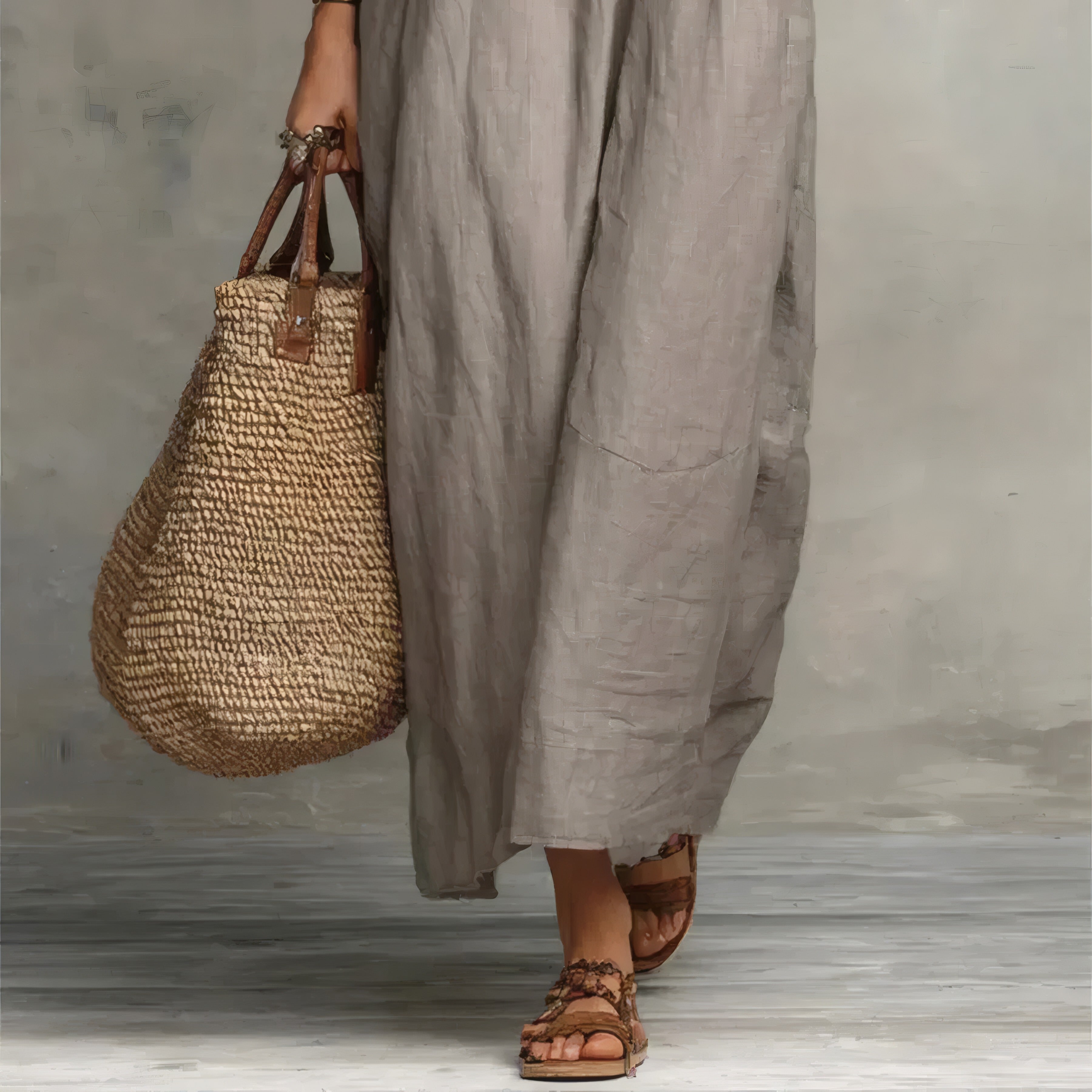 Zoey | Long Bohemian Dress Black, photo studio
