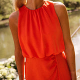 Charmaine | Elegant Halter-Neck Midi Dress