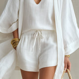 Lightweight Layered Casual Three-Piece Set