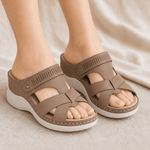 Clementine | Orthopaedic Wedge Sandals with Twin Straps