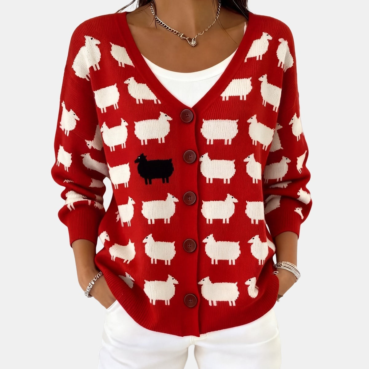 Comfy Button-Front Knit Cardigan