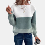 Cream and Taupe Colourblock Jumper
