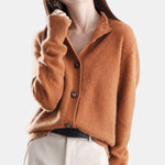 Cream Buttoned Cardigan