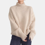 Cream Chunky Turtleneck Jumper