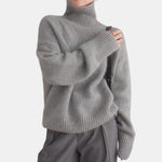 Cream Chunky Turtleneck Jumper