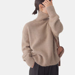 Cream Chunky Turtleneck Jumper