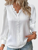 Bertie | Puff-Sleeve V-Neck Blouse