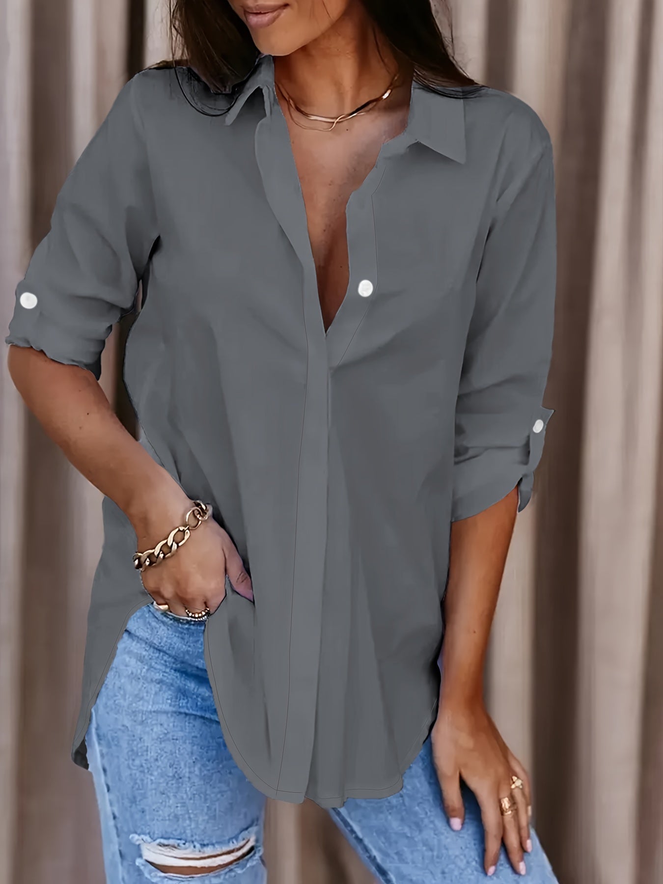 Octavia | Relaxed Classic-Collar Shirt