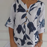 Nova | Floral V-Neck Blouse