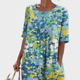 Elena | Light and Flowy Floral Midi Dress