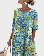 Elena | Light and Flowy Floral Midi Dress