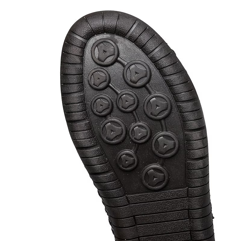 June Handmade Comfort Slip-On Shoes Black, photo studio