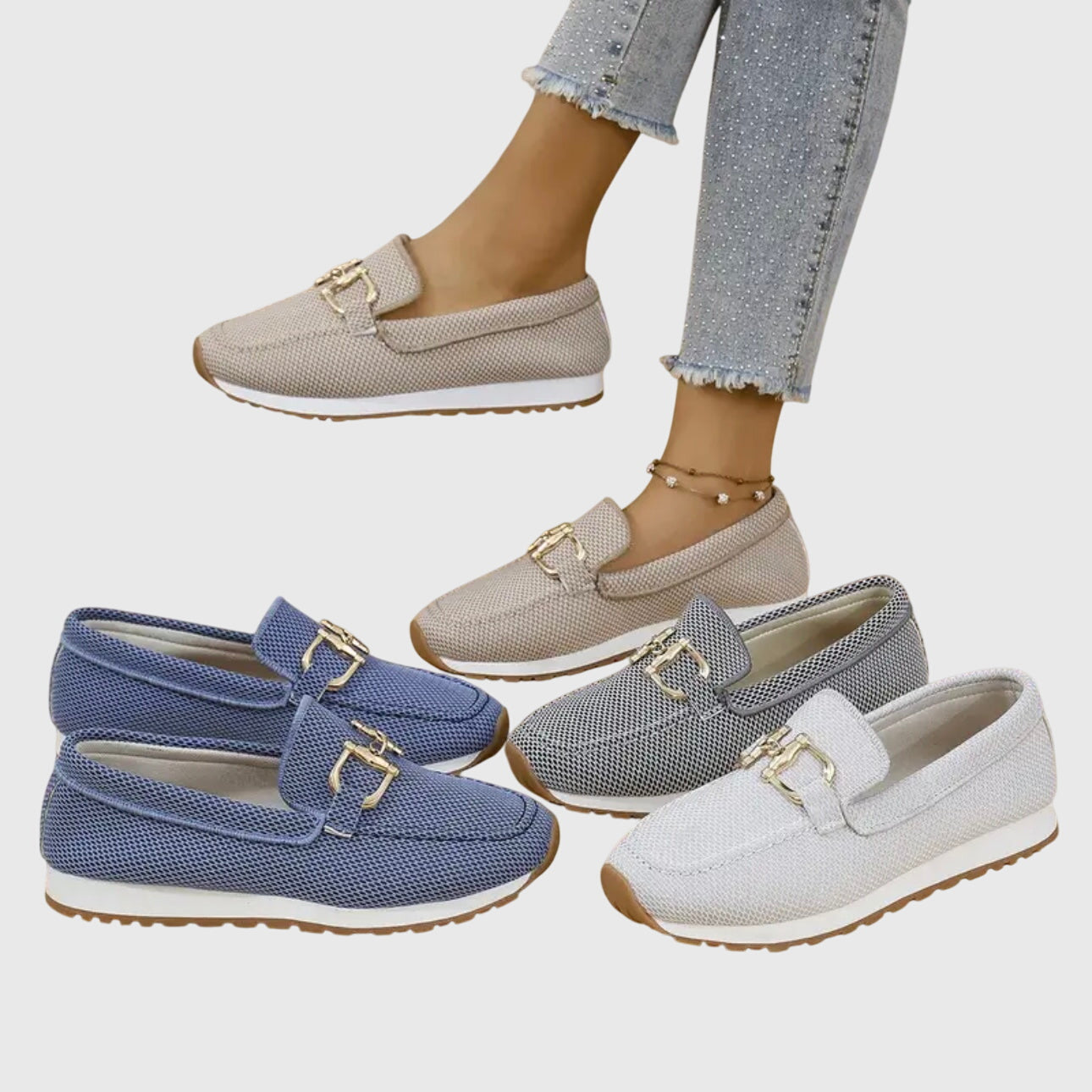 Vera Orthopedic Loafer Sneakers Grey, photo studio
