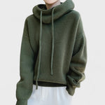 Drawstring Funnel-Neck Jumper