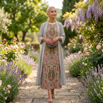 Danielle | Floral Maxi Dress with Matching Vest