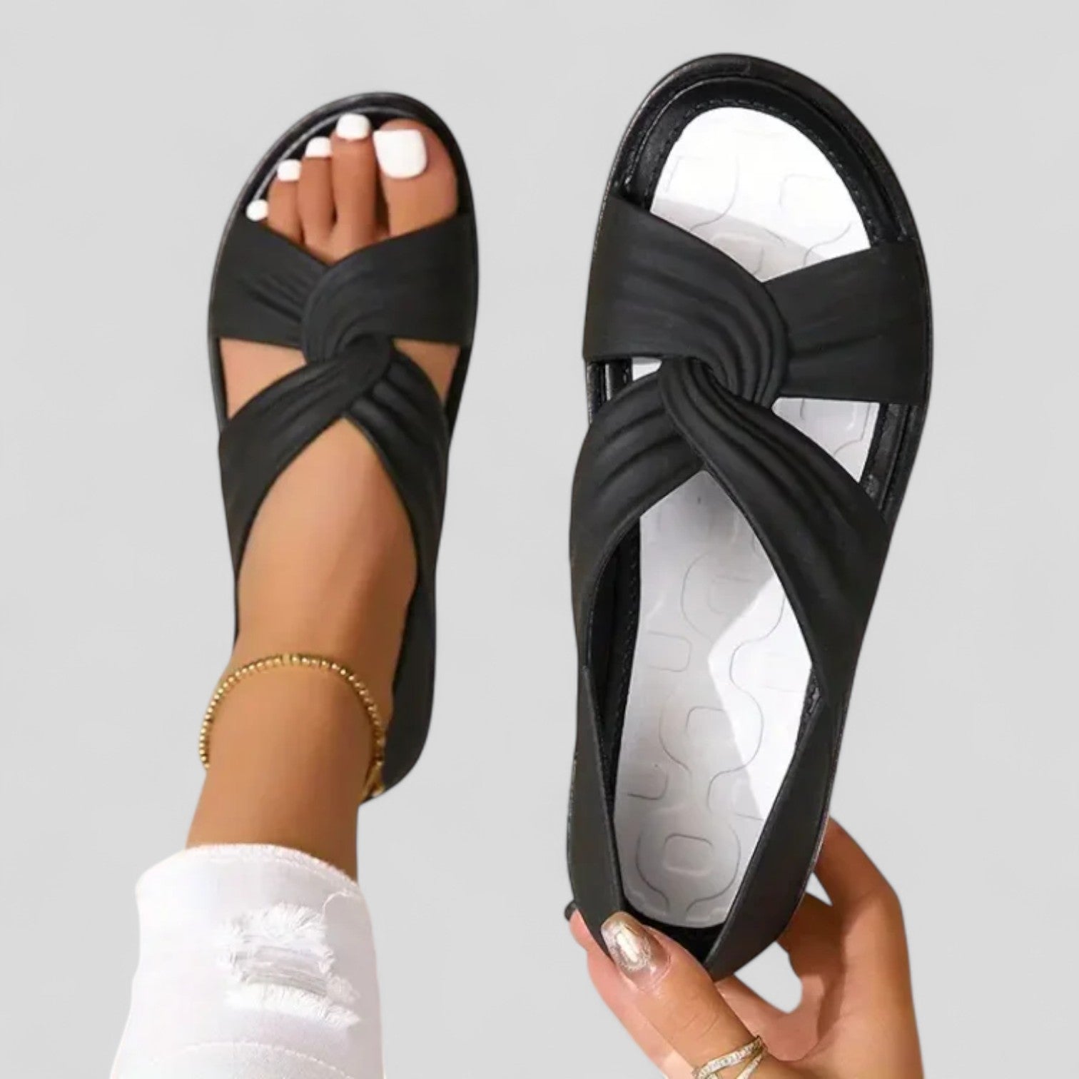 Joelle | Women's Cross-Strap Orthopaedic Sandals