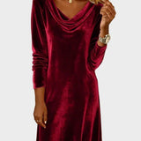 Rosina | Flowy Velvet Dress
