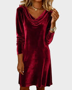 Rosina | Flowy Velvet Dress