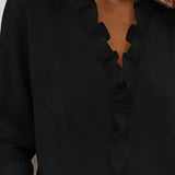 Hope | Refined Ruffled V-Neck Blouse