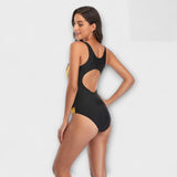 Sporty Cut-Out One-Piece Swimsuit