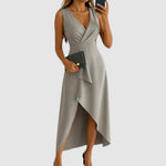 Vicky | Elegant V-Neck Wrap Dress