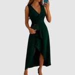 Vicky | Elegant V-Neck Wrap Dress