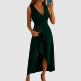 Vicky | Elegant V-Neck Wrap Dress