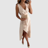 Vicky | Elegant V-Neck Wrap Dress