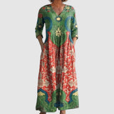 Sarah | Vintage Floral Maxi Dress