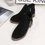 Mary | Ankle Boots with a Low Block Heel and Side Zip