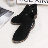 Mary | Ankle Boots with a Low Block Heel and Side Zip