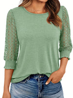Beatriz | Elegant Blouse with Openwork Sleeves