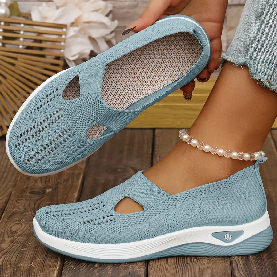 Carry Orthopaedic Slip-On Shoes Light Blue, photo studio