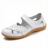 Savia | Cut-Out Mary Jane Flats with an Adjustable Strap