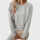 Asymmetric Button Jumper