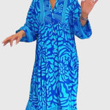 Maxi Dress with Elegant Print
