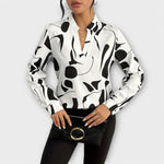 Gwendolen | Elegant V-Neck Blouse