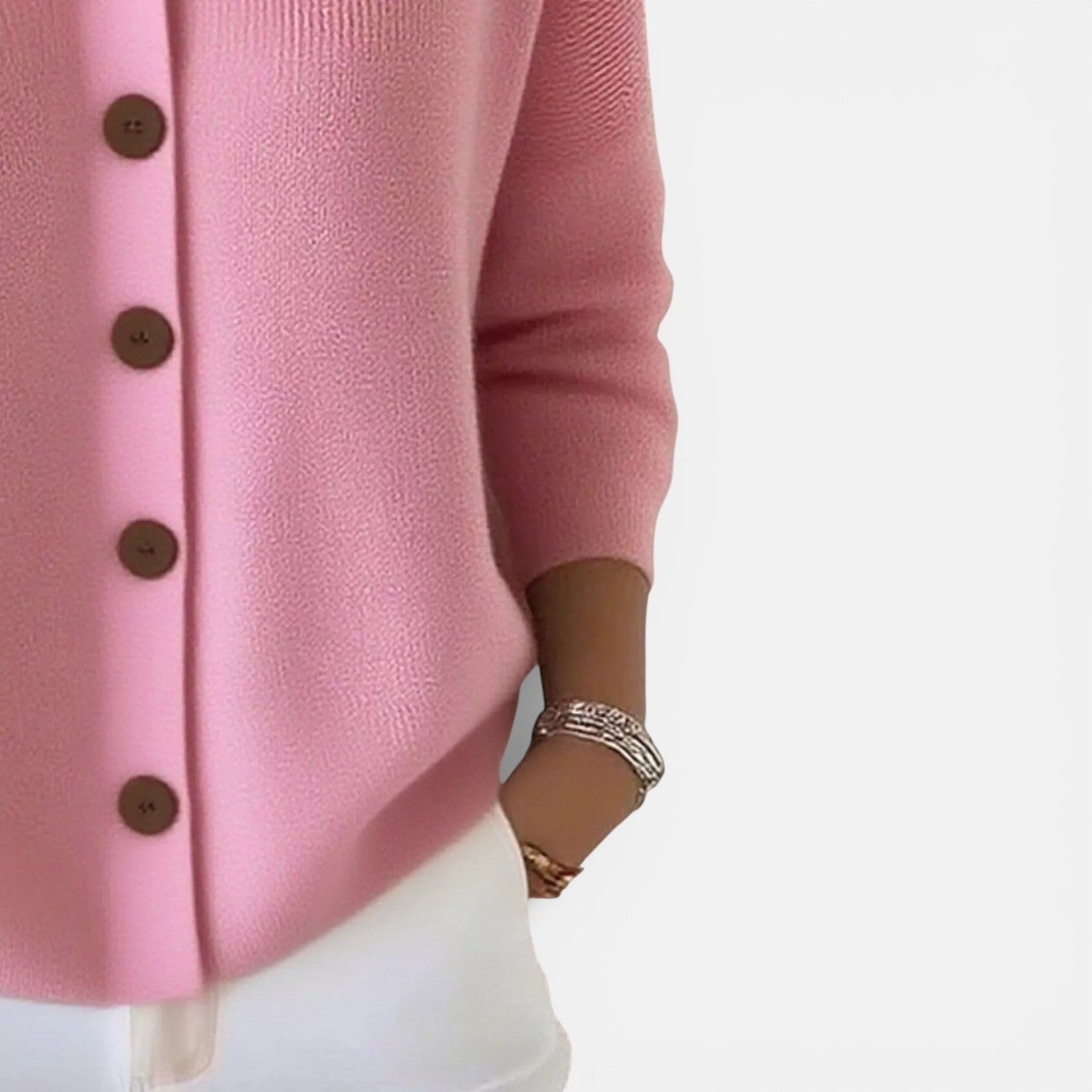 Rosanna | Knit Polo-Collar Button Blouse