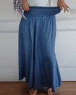 Lara | Wide-Leg Palazzo Pants with a Smocked Waist