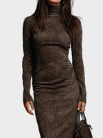 Long-Sleeve Midi Dress