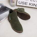 Mary | Ankle Boots with a Low Block Heel and Side Zip