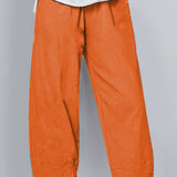 Kaeli | Wide Cropped Trousers with a Petal Hem