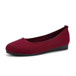 Frieda | Rib-Knit Slip-On Ballet Flats